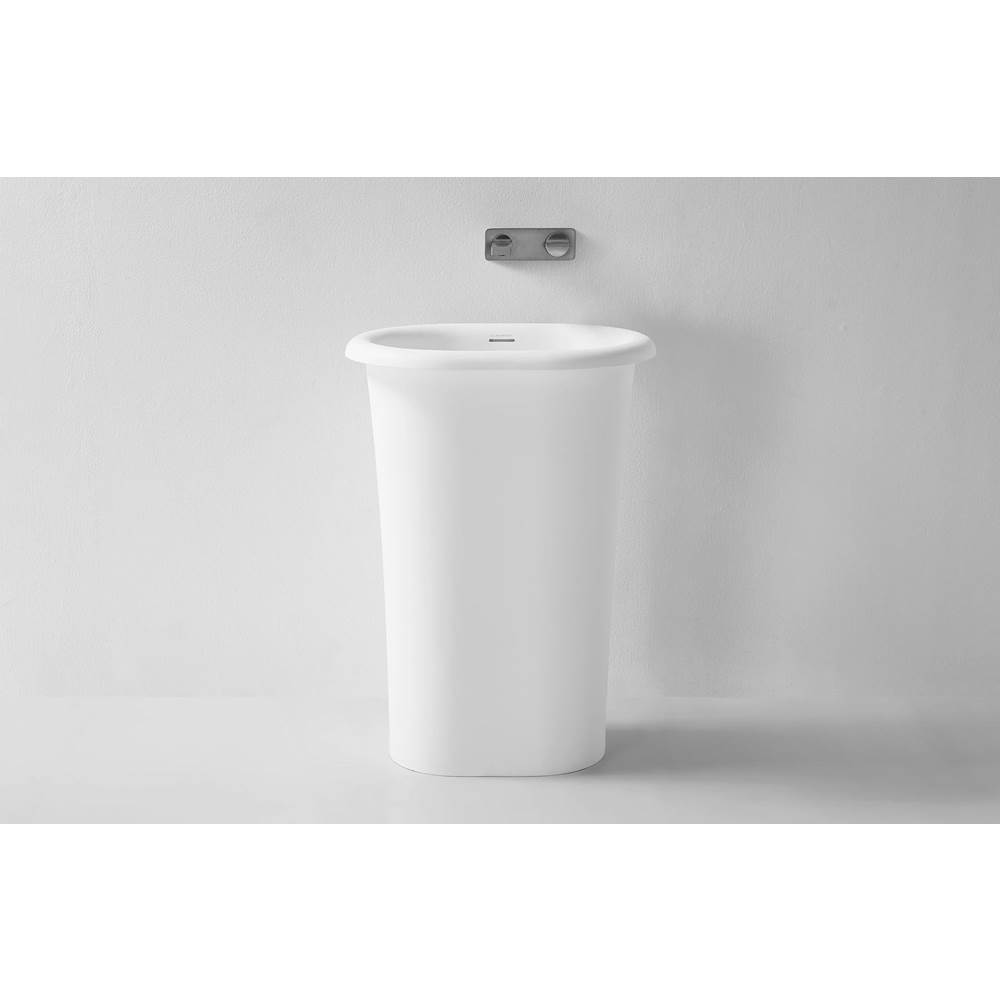 Claybrook Evolve Freestanding Basin With Matching Pop-Up Waste In Plaster Pink