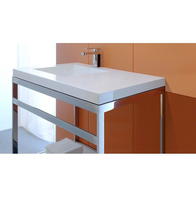 WETSTYLE Furniture ''C'' - Console - 22 1/8 X 36 1/4 - Stainless Steel Brushed Finish